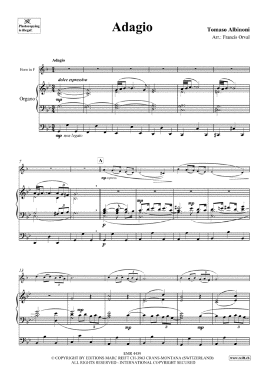 Adagio Horn scores gallery preview page 3