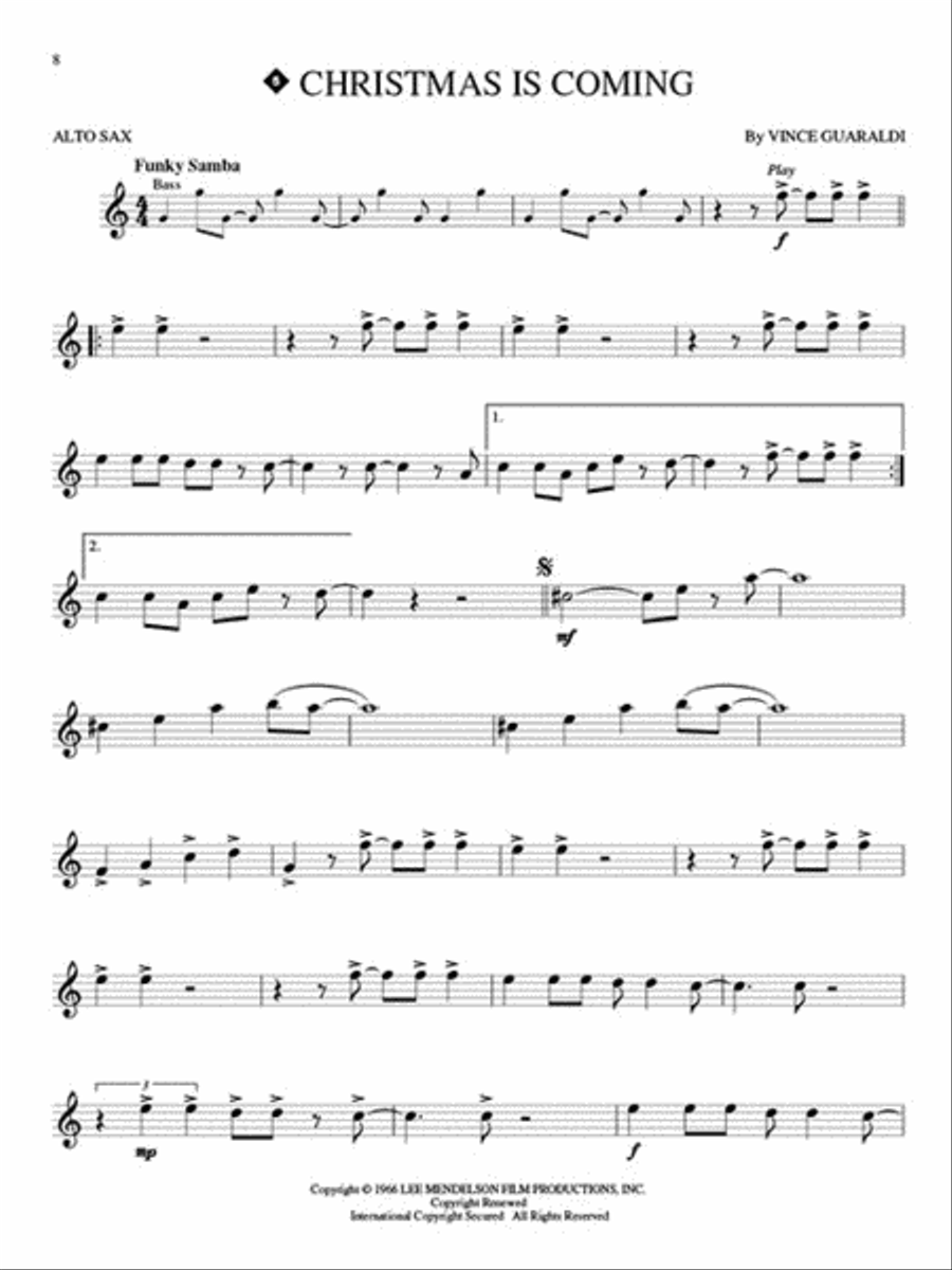 Peanuts™ Alto Saxophone scores gallery preview page 2