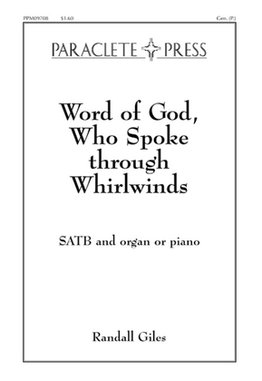 Book cover for Word of God Who Spoke Through Whirlwinds