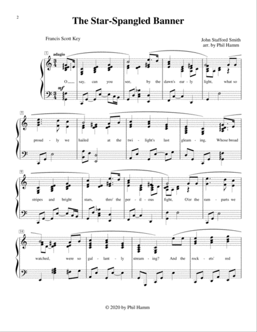 The Star-Spangled Banner-Jazzy Piano Method scores gallery preview page 2