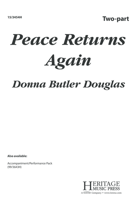 Peace Returns Again