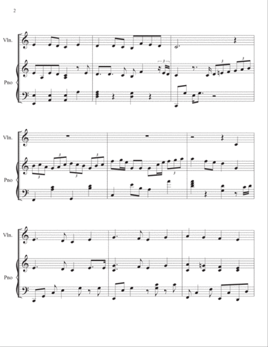 Alas, and Did My Savior Bleed (Violin with piano accompaniment)(Violin Sheet Music Pdf) Violin Solo scores gallery preview page 2
