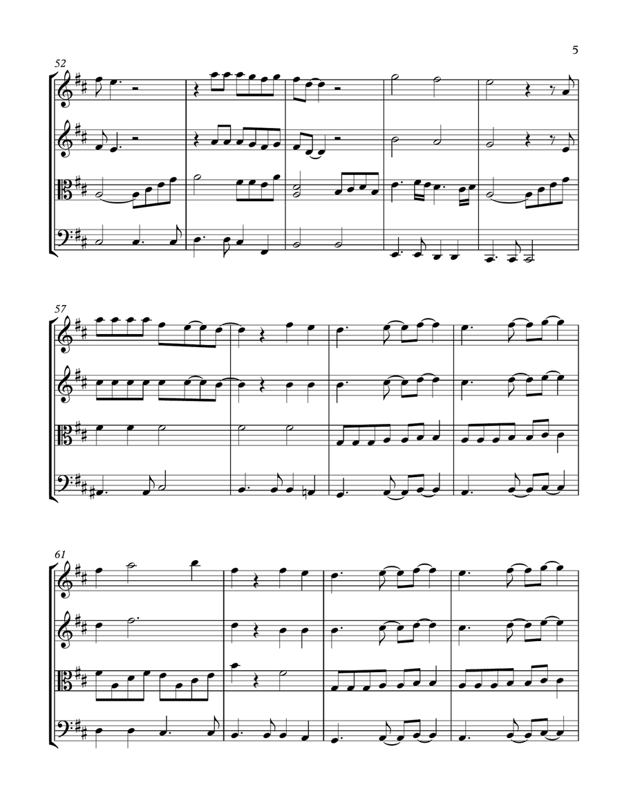 All My Life String Quartet scores gallery preview page 5