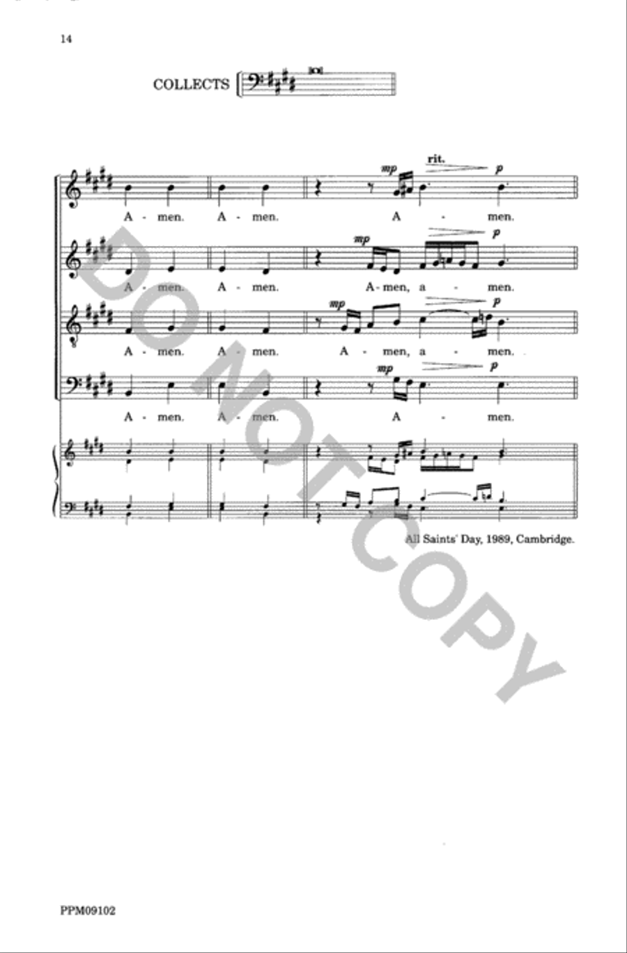 Responses and Prayers 4-Part scores gallery preview page 15