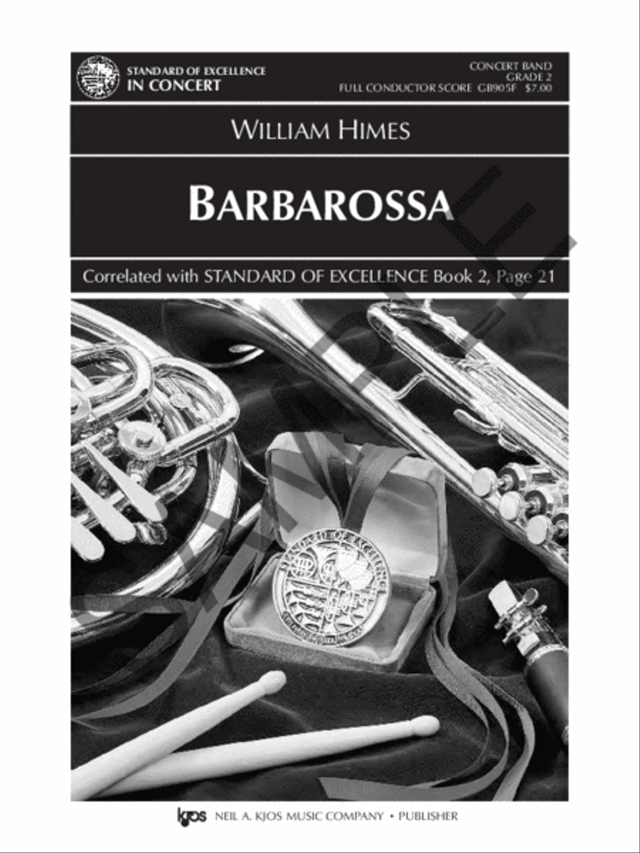 Barbarossa Concert Band scores gallery preview page 2