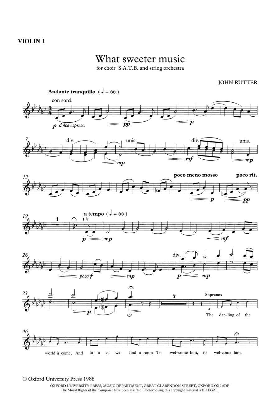 What sweeter music 4-Part scores gallery preview page 6