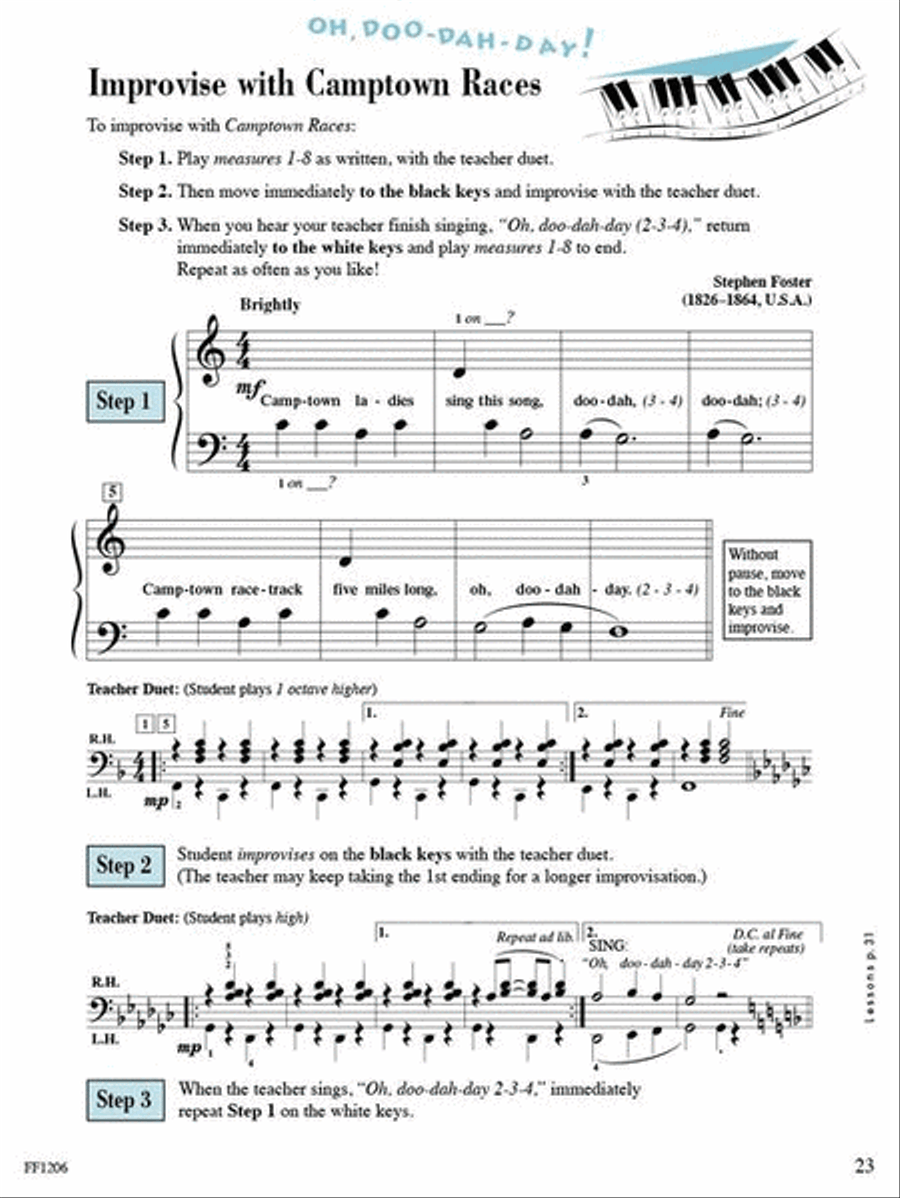 Accelerated Piano Adventures for the Older Beginner Piano Method scores gallery preview page 4