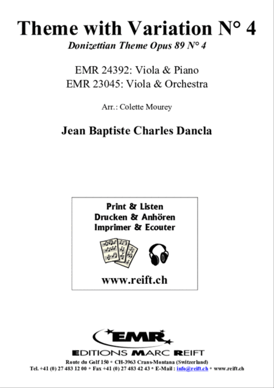 Theme with Variation No. 4 Piano Accompaniment scores gallery preview page 2