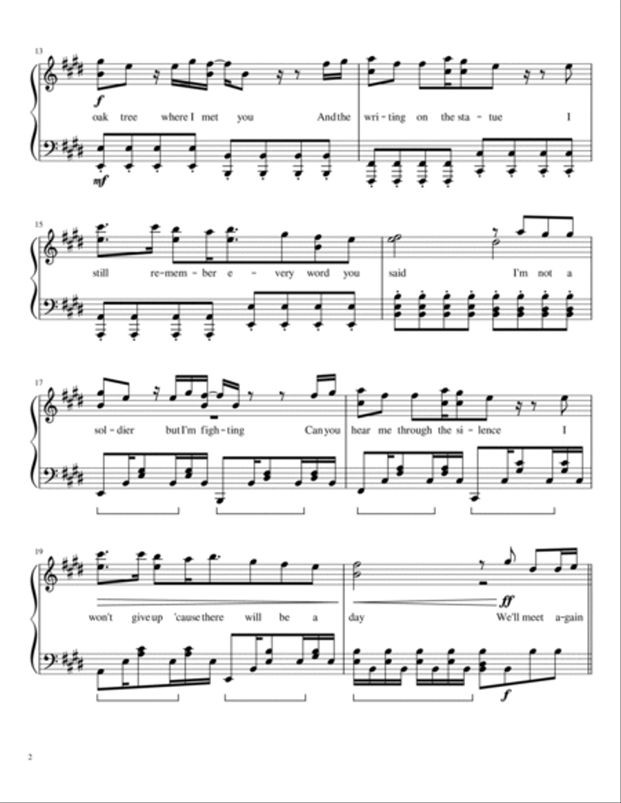 We'll Meet Again Piano Solo scores gallery preview page 2