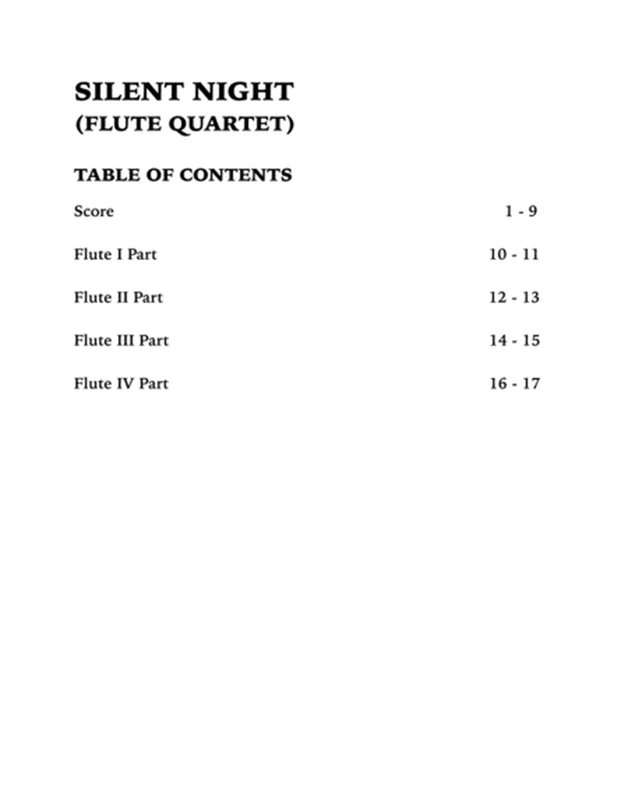 Silent Night (Flute Quartet) image number null
