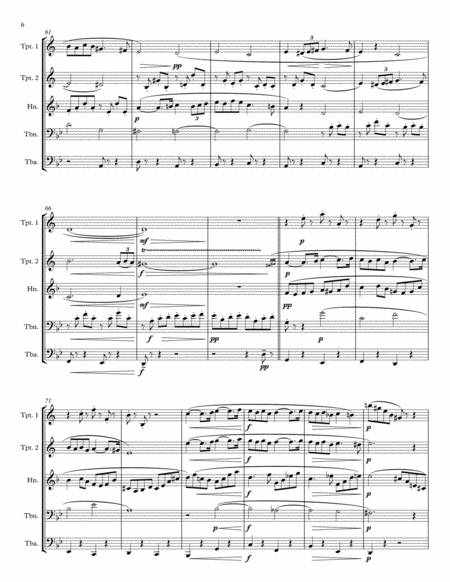 Pavane, Op. 50 for Brass Quintet image number null