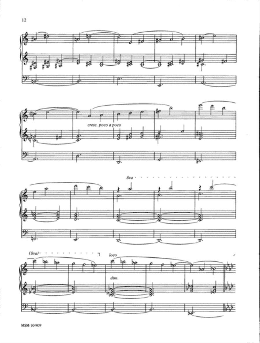 Four Lyrical Pieces for Organ Organ Solo scores gallery preview page 7