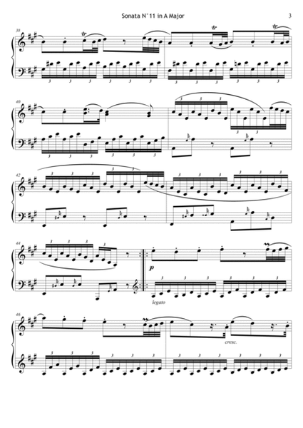 Piano Sonata N° 11 in A Major - K 331 image number null