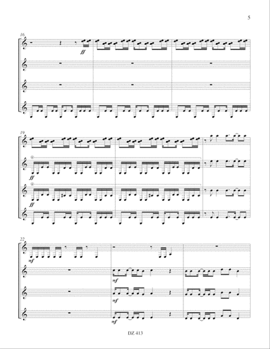 Kalimba Guitar Ensemble scores gallery preview page 5