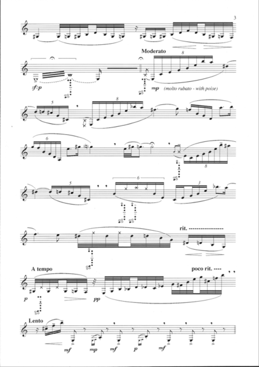 Caoine Caoine Clarinet Solo scores gallery preview page 3