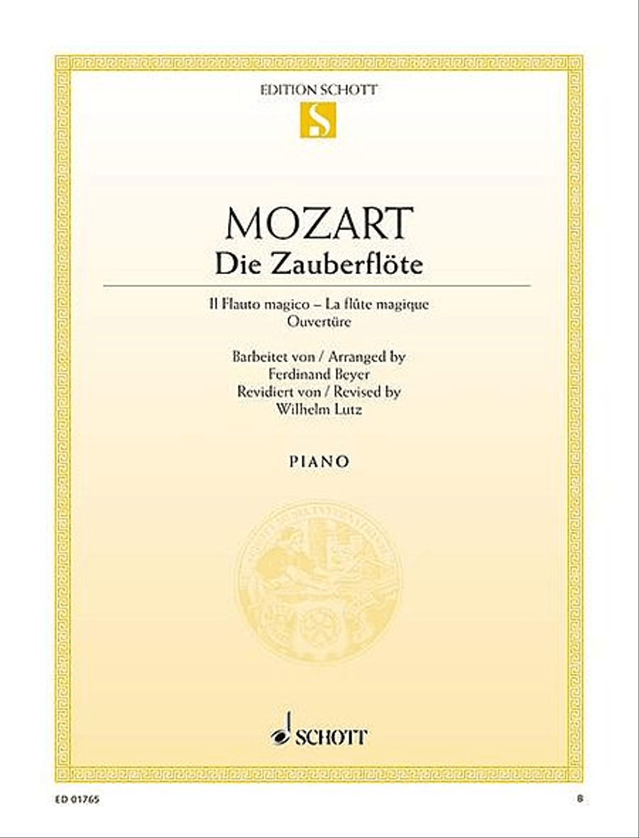 The Magic Flute Overture, KV 620 Piano Solo scores gallery preview page 1