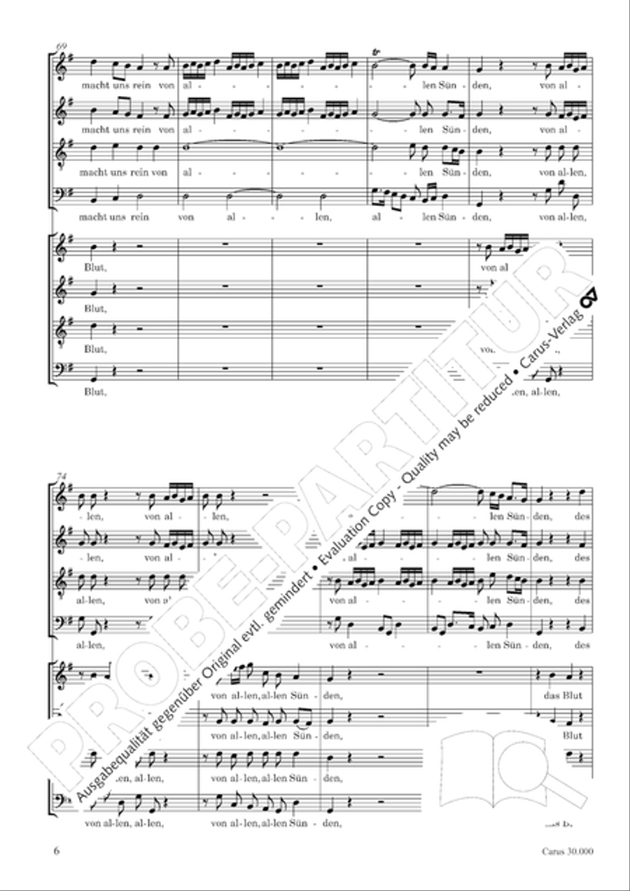 J.L. Bach: The complete motets Choir scores gallery preview page 13