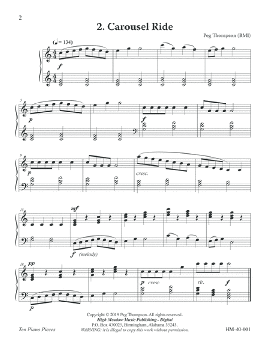 Ten Piano Pieces Ten Piano Pieces Piano Method scores gallery preview page 6