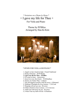 Book cover for I gave my life for Thee (For Viola and Piano)
