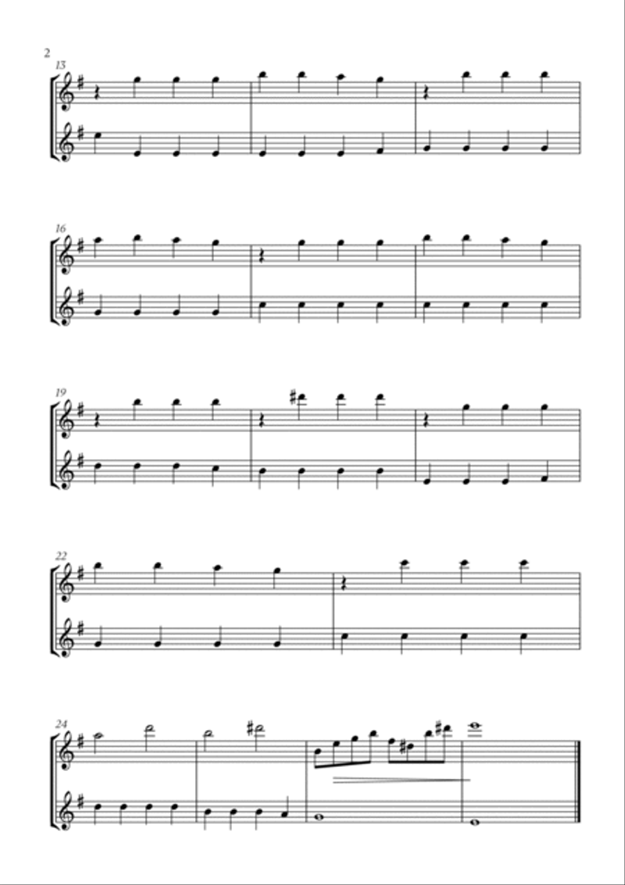 Gravity Falls (Main Theme) B-Flat Clarinet scores gallery preview page 2