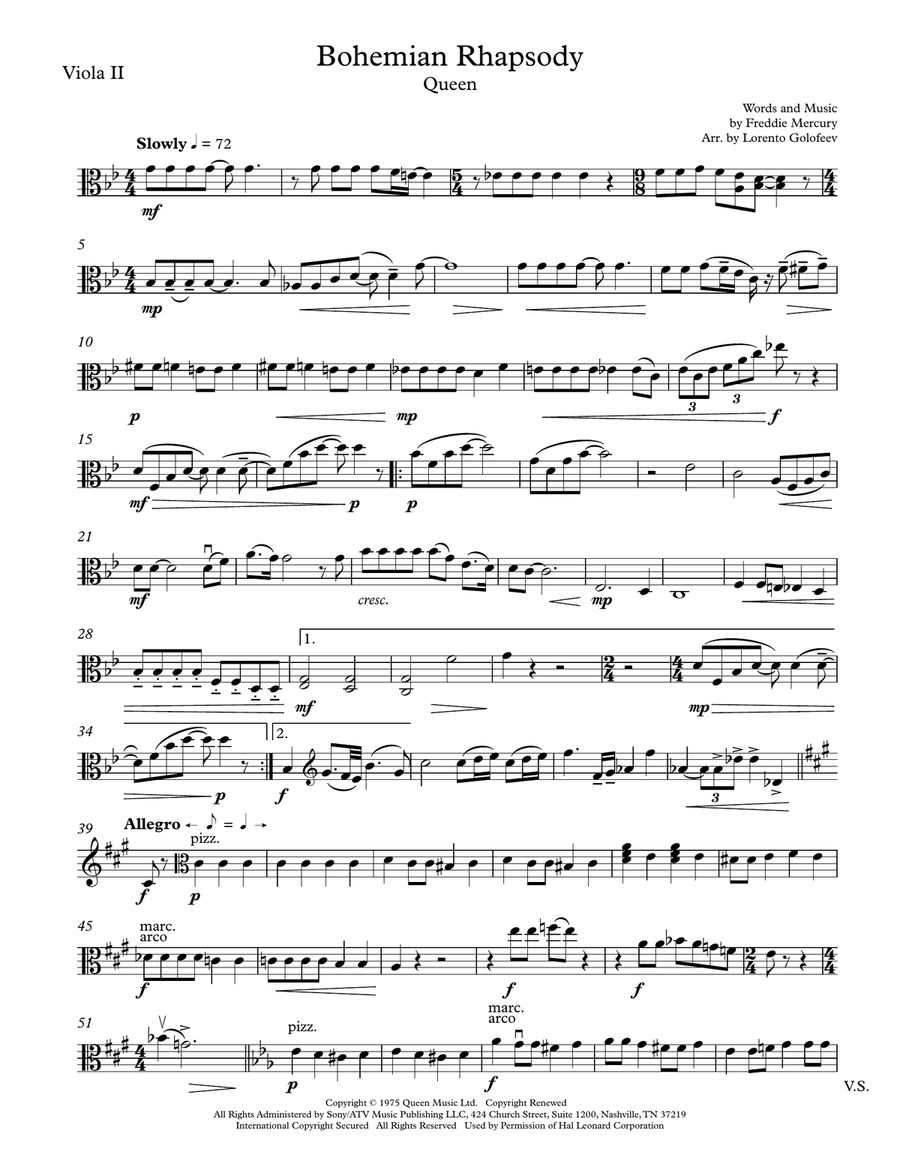 Bohemian Rhapsody Small Ensemble scores gallery preview page 3