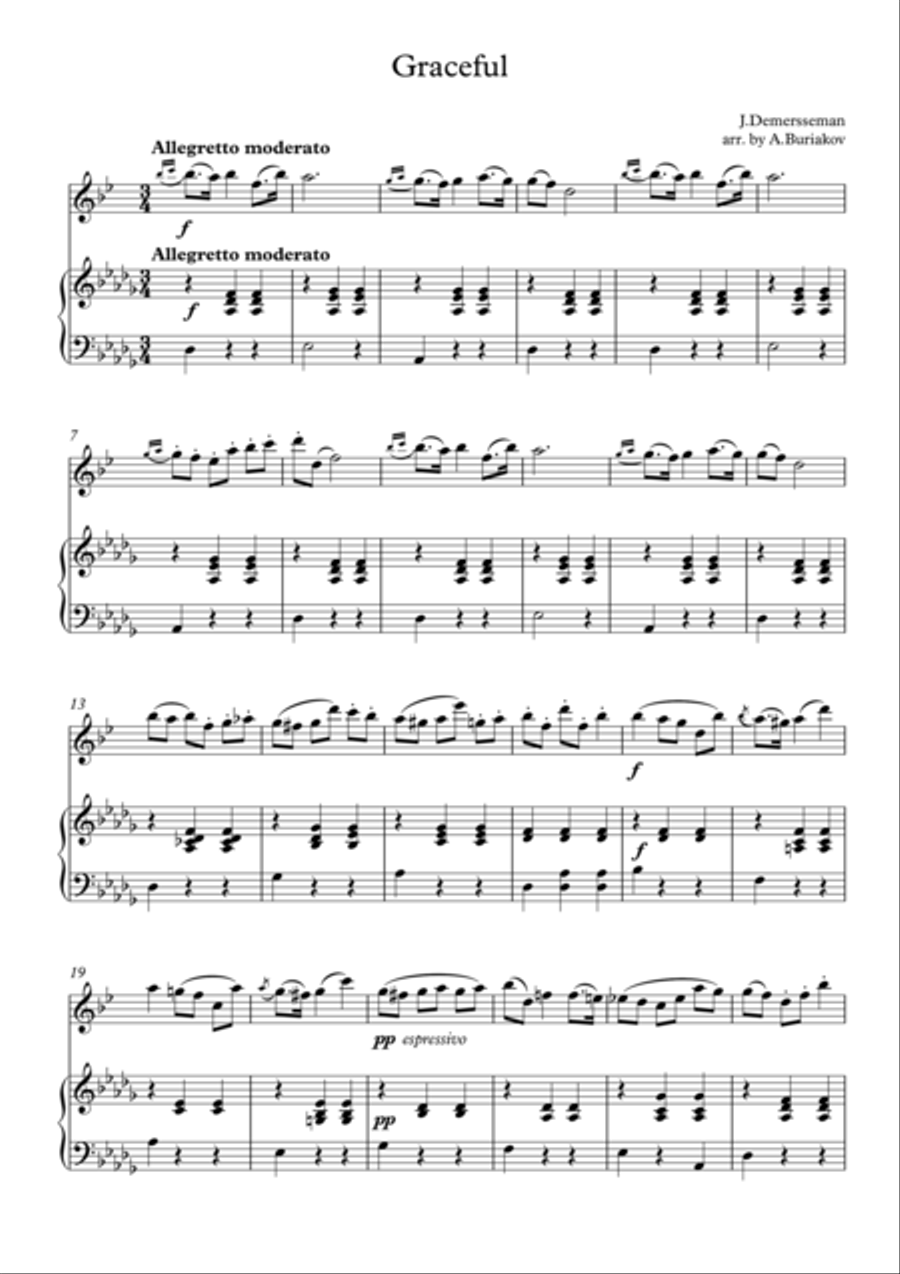 Graceful Graceful Piano Solo scores gallery preview page 1