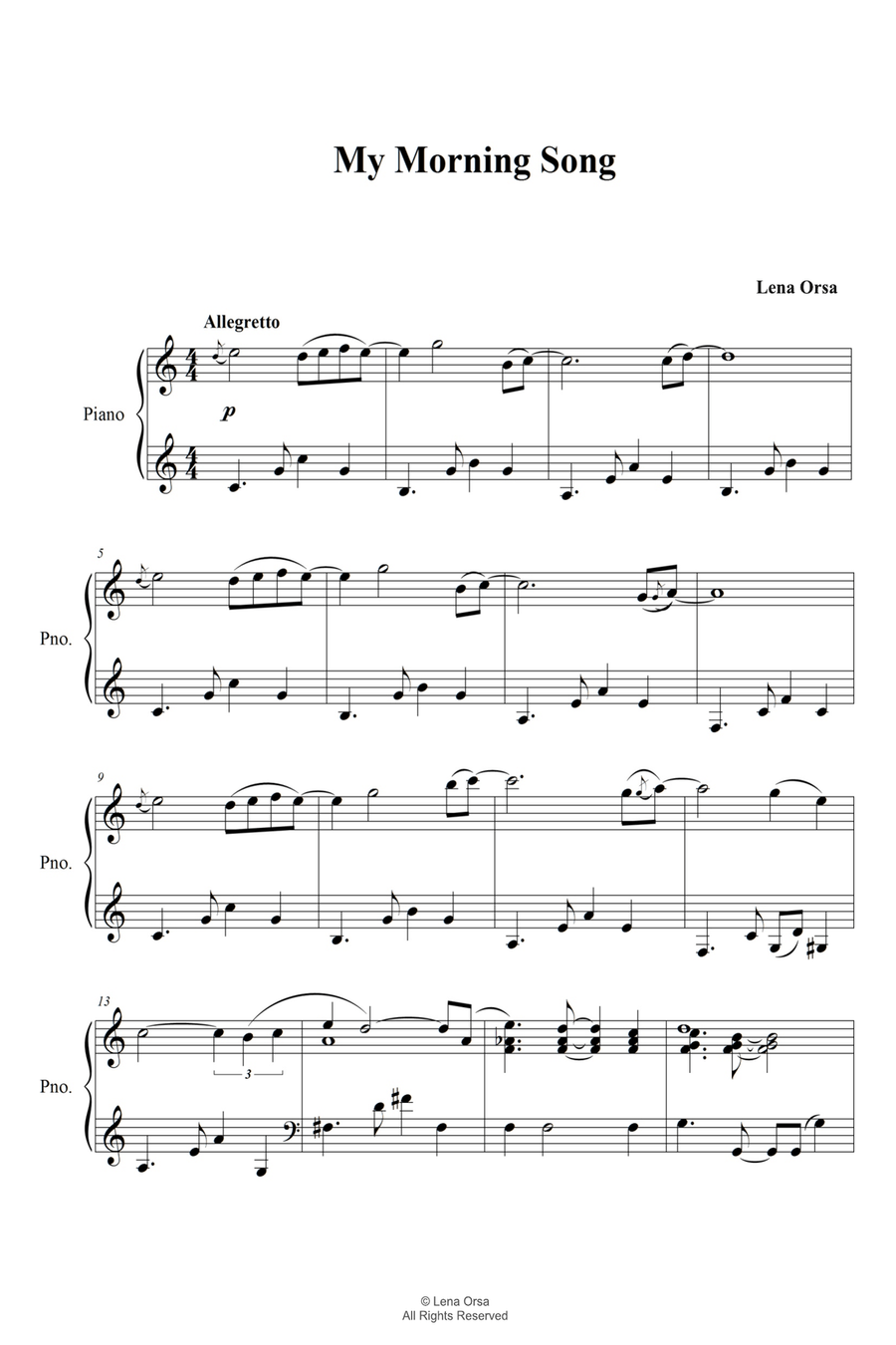 My Morning Song Voice scores gallery preview page 2