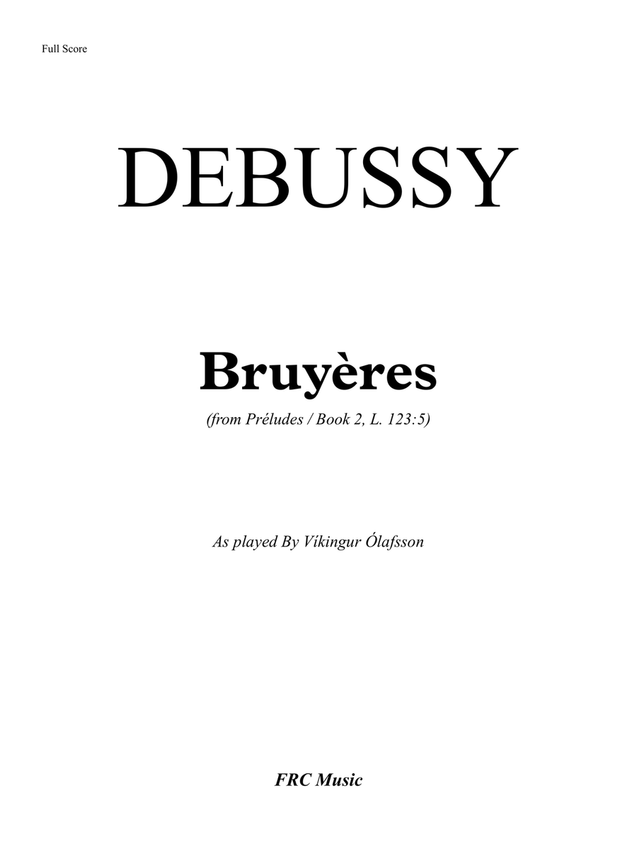 Bruyeres (from Préludes / Book 2, L. 123:5) - As played By Víkingur Ólafsson Piano Method scores gallery preview page 2