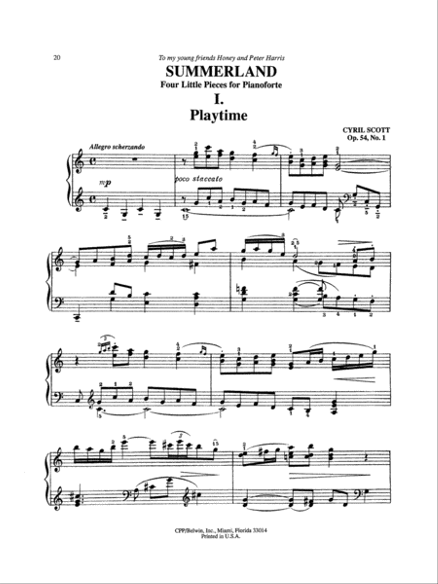 Scott: Selected Piano Works Piano Solo scores gallery preview page 1