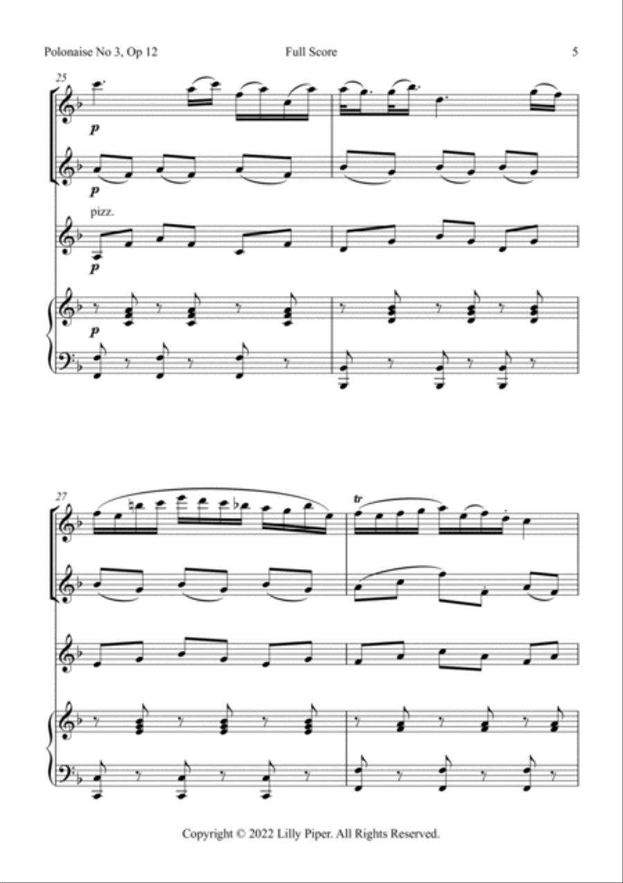 Polonaise No 3 Op 12 Polonaise No 3 Op 12 Chamber Music scores gallery preview page 5