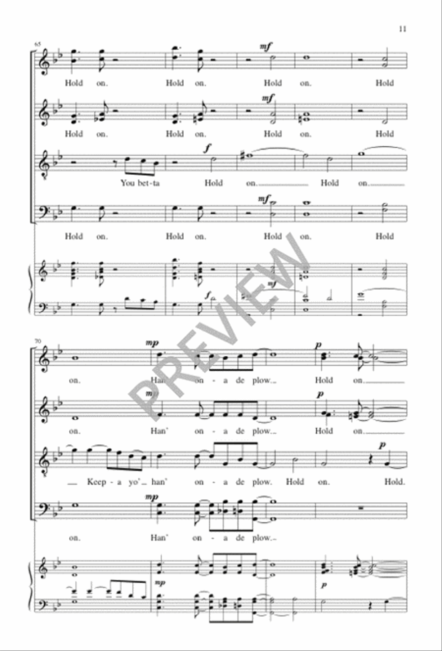Hold On SSAATTBB scores gallery preview page 10