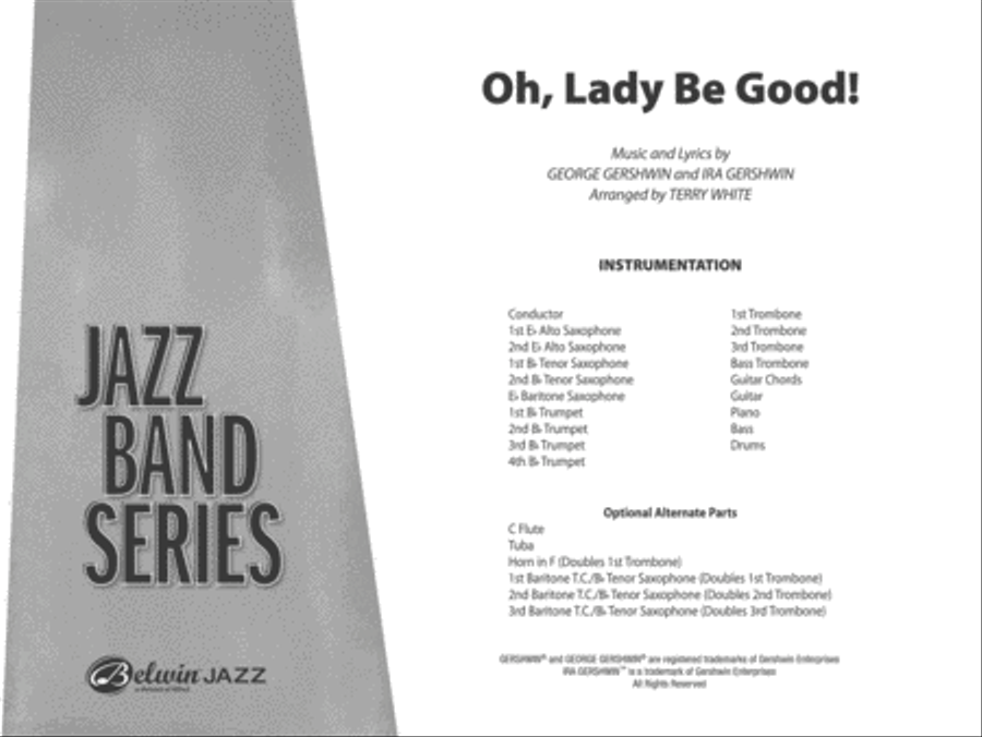 Oh, Lady Be Good! Jazz Ensemble scores gallery preview page 2
