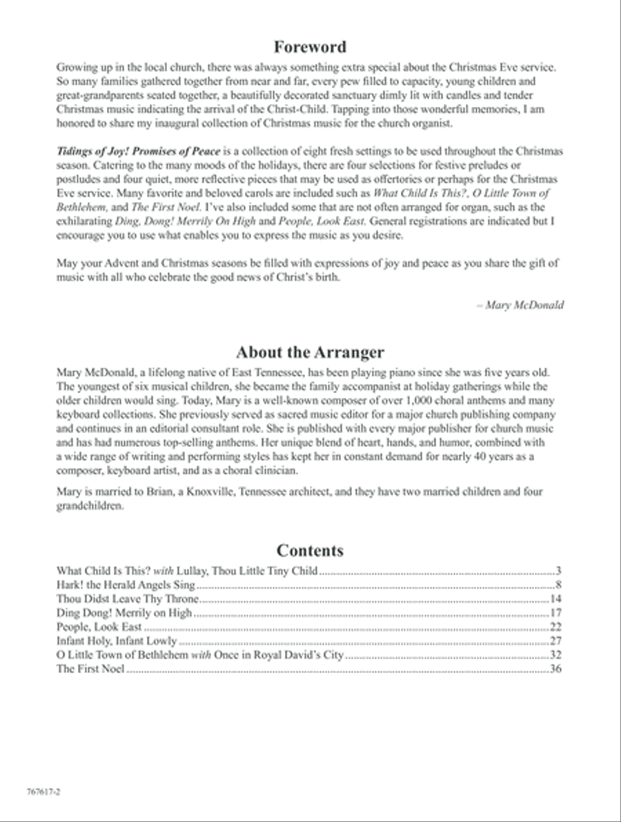 Tidings of Joy! Promises of Peace Organ scores gallery preview page 2