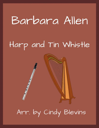 Barbara Allen, Harp and Tin Whistle (D)