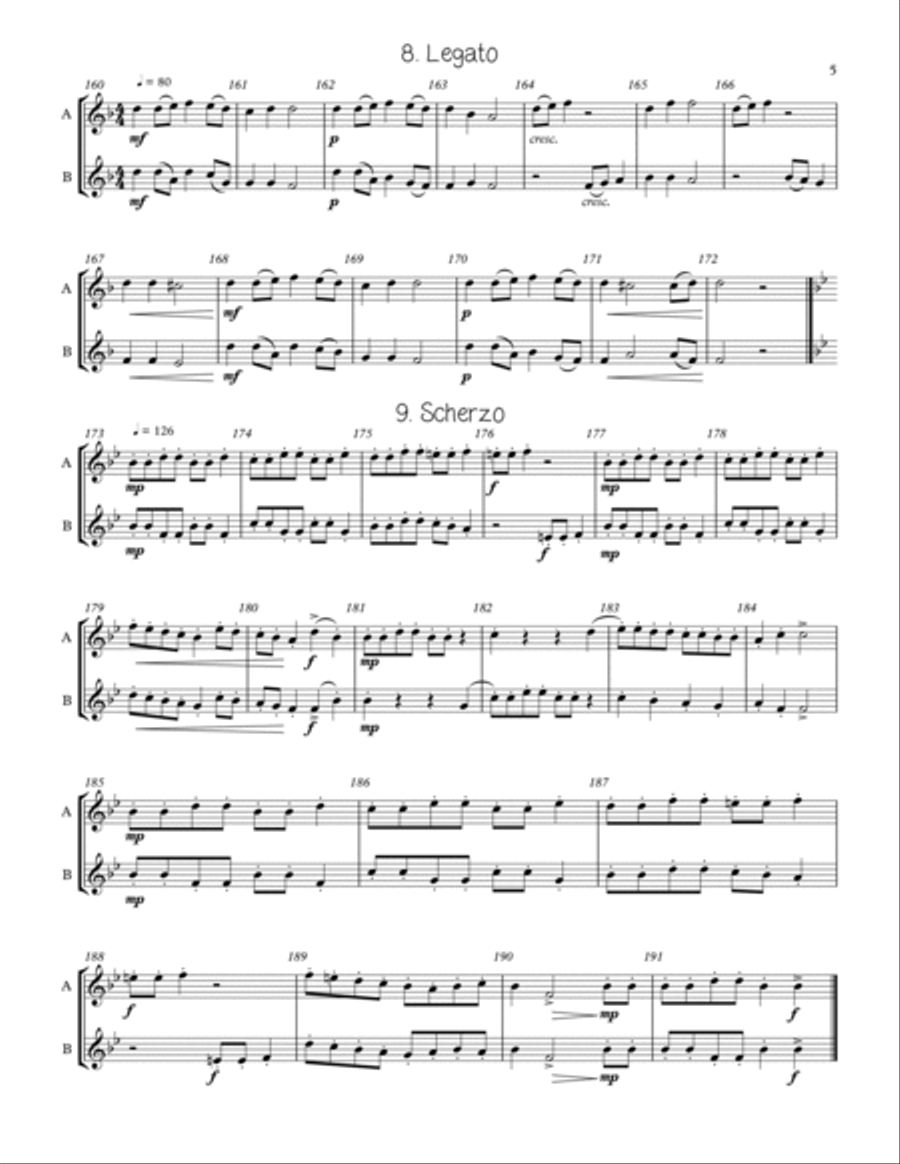 Adaptable Duets for the Young Band Musician Volume One - F Transposition Concert Band scores gallery preview page 5
