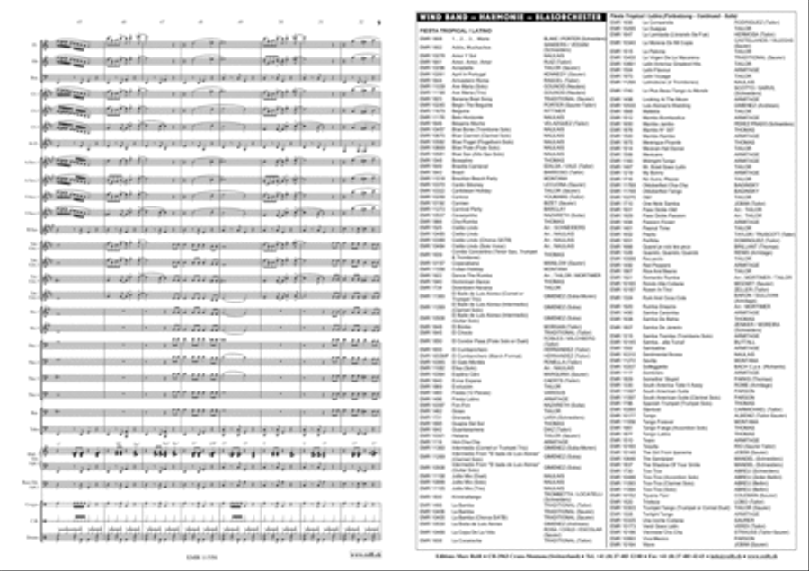 Cuban Holiday Concert Band scores gallery preview page 6