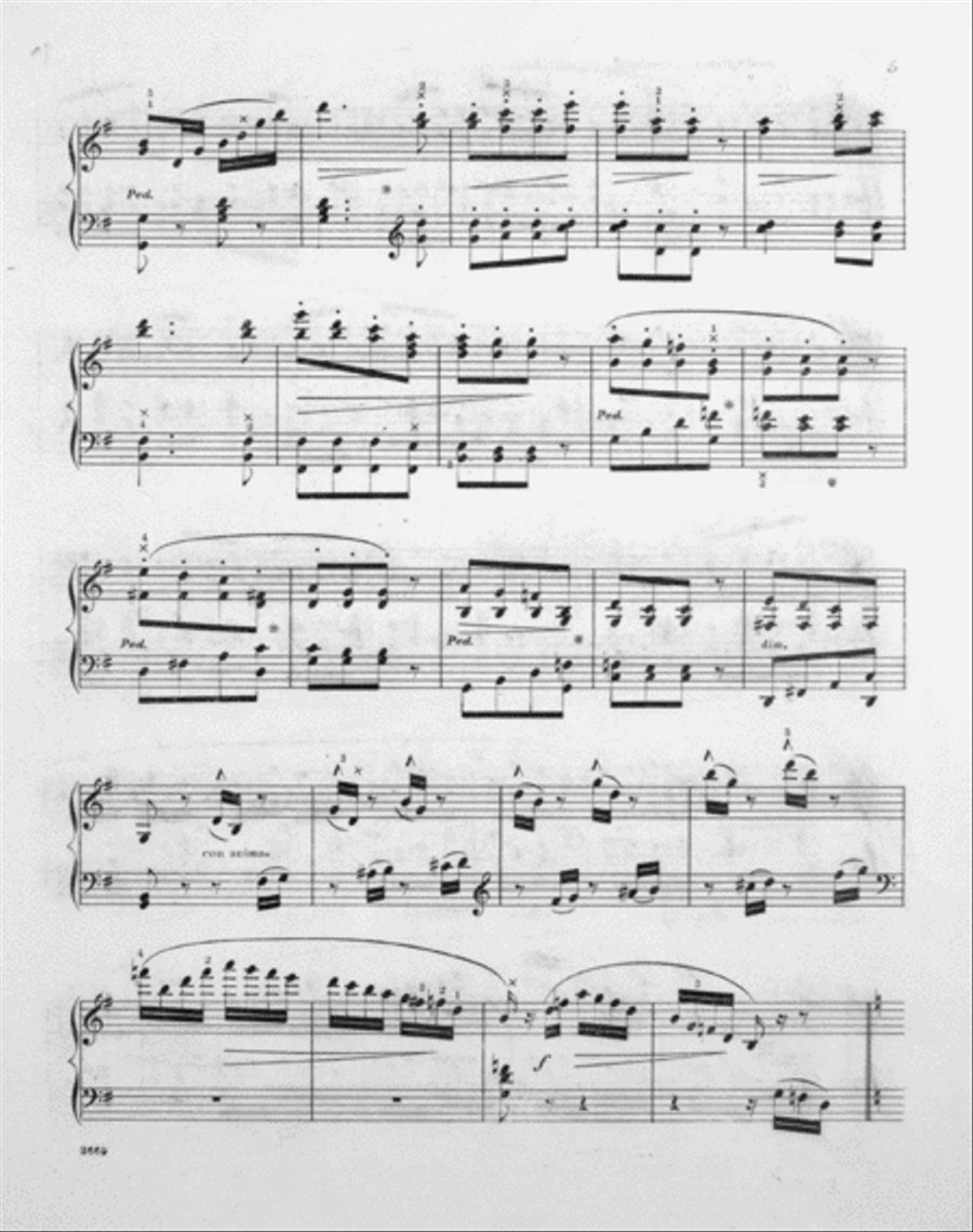 Souvenir De L'Opera. Souvenir De Flotow. Fantasie De Salon. Sur L'Opera Martha Piano Solo scores gallery preview page 4