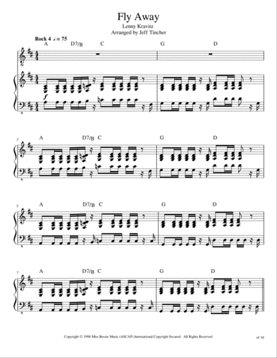Fly Away Fly Away Voice scores gallery preview page 2