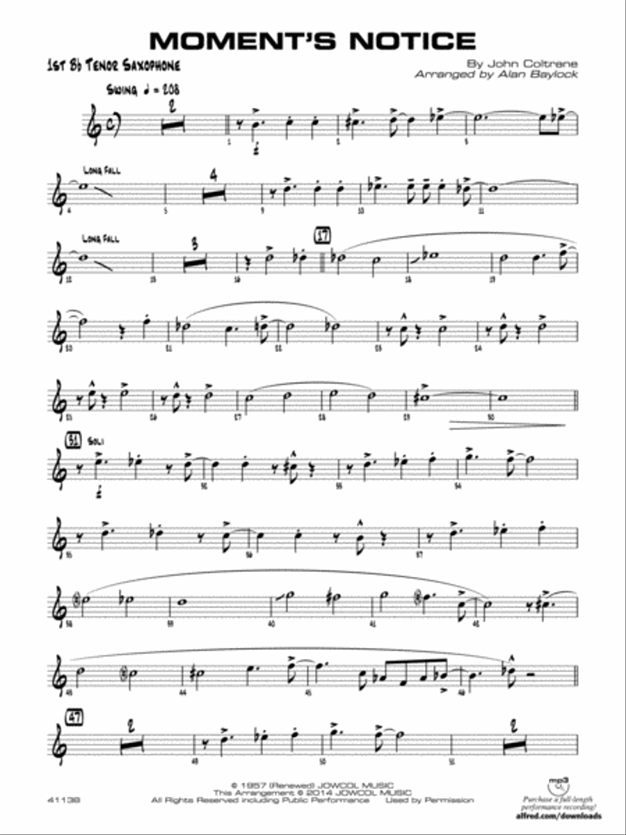 Coltrane tenor sax 2025
