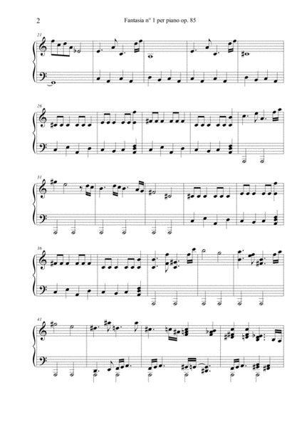 Fantasia n° 1 per piano op. 85 image number null