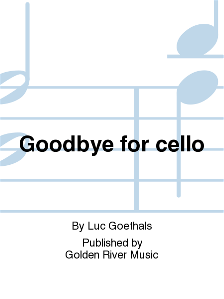 Goodbye for cello Clarinet Solo scores gallery preview page 1