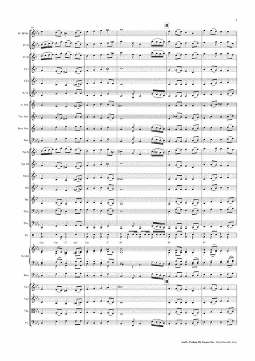 God Is Working His Purpose Out - Orchestra - Concert Band or Mixed Ensemble Score and Parts PDF image number null