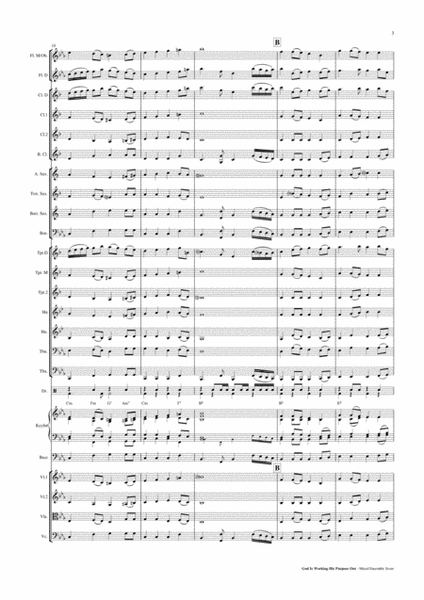 God Is Working His Purpose Out - Orchestra - Concert Band or Mixed Ensemble Score and Parts PDF image number null