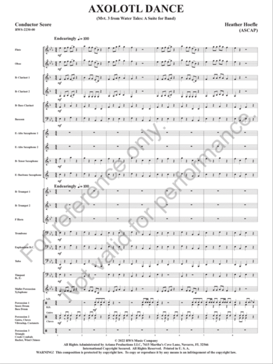 Axolotl Dance Axolotl Dance Concert Band scores gallery preview page 4