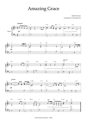 Amazing Grace (Easy Piano) Chords