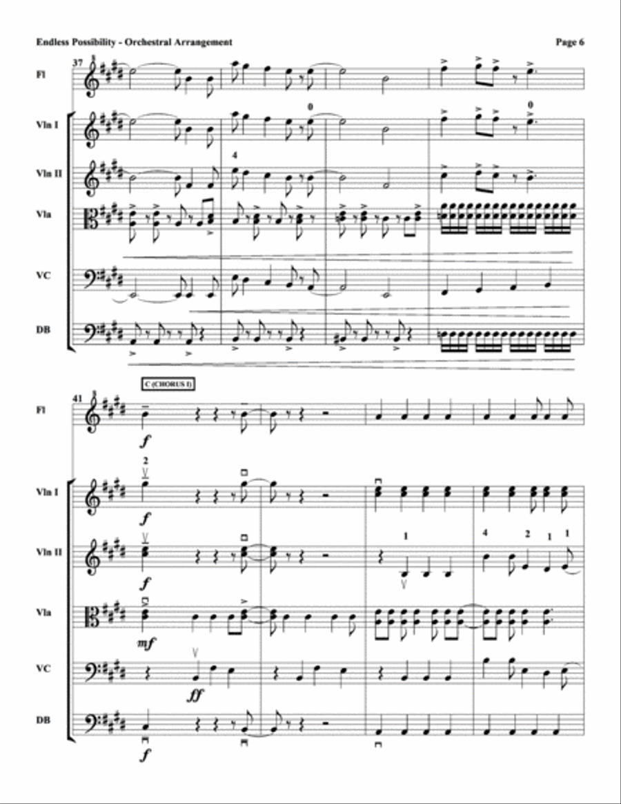 Endless Possibility String Orchestra scores gallery preview page 6