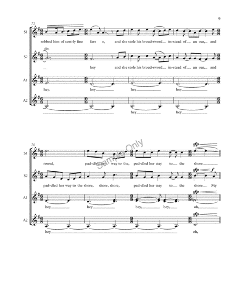 The Maid On The Shore The Maid On The Shore SSAA scores gallery preview page 9