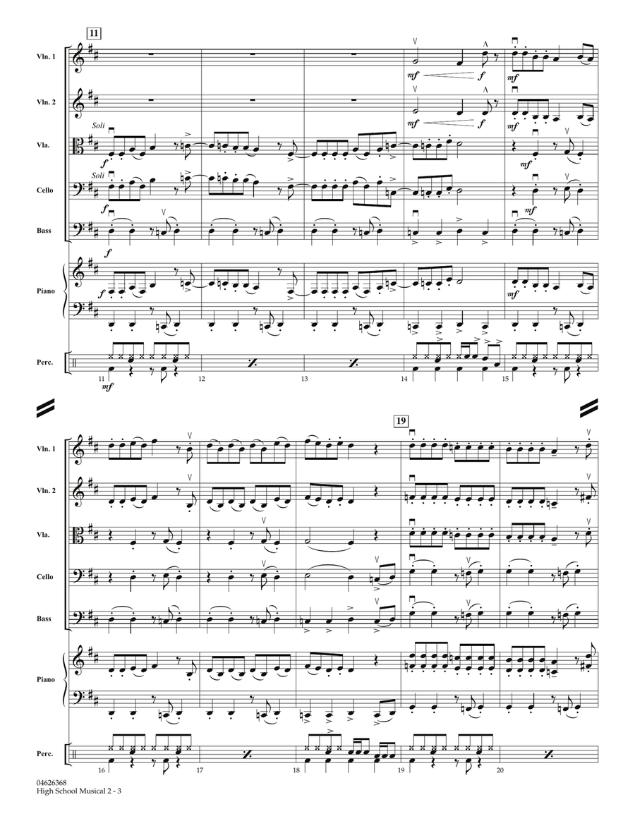 High School Musical 2 - Full Score Orchestra scores gallery preview page 3