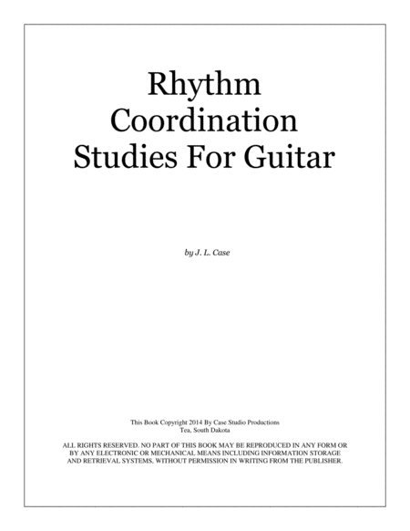 Rhythm Coordination Studies For Guitar