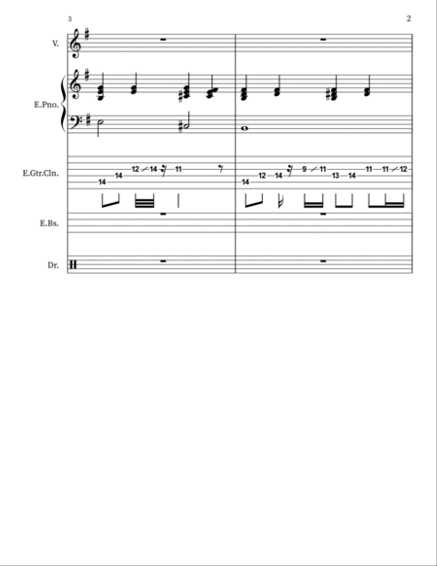Pink Matter Jazz Ensemble scores gallery preview page 2